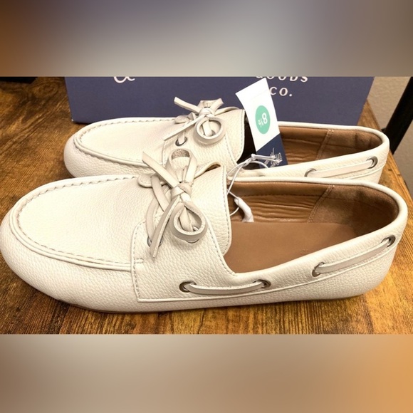 Women's Midge Boat Shoe Flats Memory Foam Universal Thread Off-White Size 8.5 - Picture 5 of 6